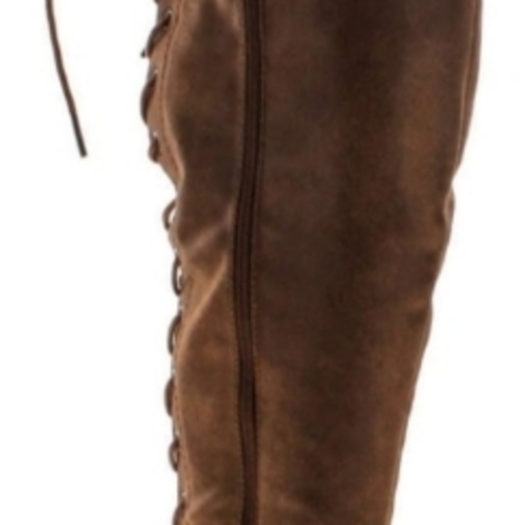 Forever 21 Dark Brown Lace-Up Boots - Picture 13 of 13